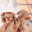 Christmas Bow, 4.72 Inch Long 3.54 Inch Wide,5 Pcs Holiday Christmas Decora