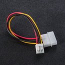 New 2pcs Universal Smaller 4 Pin to 4pin Power Connector Extension Cable