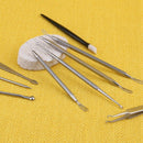 9Pcs Stainless Steel Acne Extractor Removing Tool Face Skin Care Blackhead  D5H3