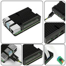 For Raspberry Pi 4B Protect Box CNC Aluminum Alloy Case Enclosure Cooling  ab Hn