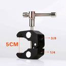 Crab Claw Clamp Tongs Pliers Clip Bracket fr Camera Tripod Monopod