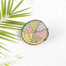 Clothing Bags Alloy Lapel Pin Women Men Cartoon Pizza Brooches Jewelry Gift A