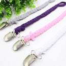 Baby Toddler Dummy Pacifier Clip Soother Nipple Clip Gray Purple Pink