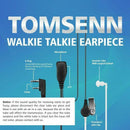 2-Pin Covert Acoustic Tube Walkie Talkie Earpiece-Two Way Radio Earpiece wi