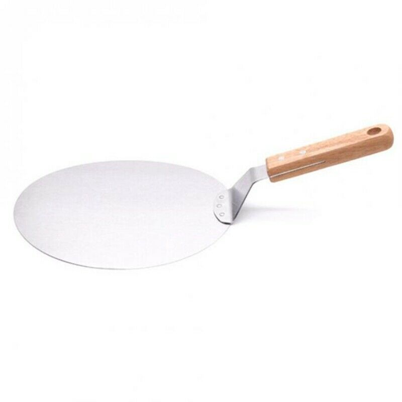 Stainless Steel Pizza Peel Shovel With Wooden Handle Cake Shovel Baking Too M9B7
