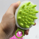 Blue Shampoo Massage Brush Washing Hair Comb Portable Cleaning Comb Head Sc
