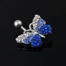 Piercing for Navel Belly 316L Surgical Steel Diamond Butterfly H6E6