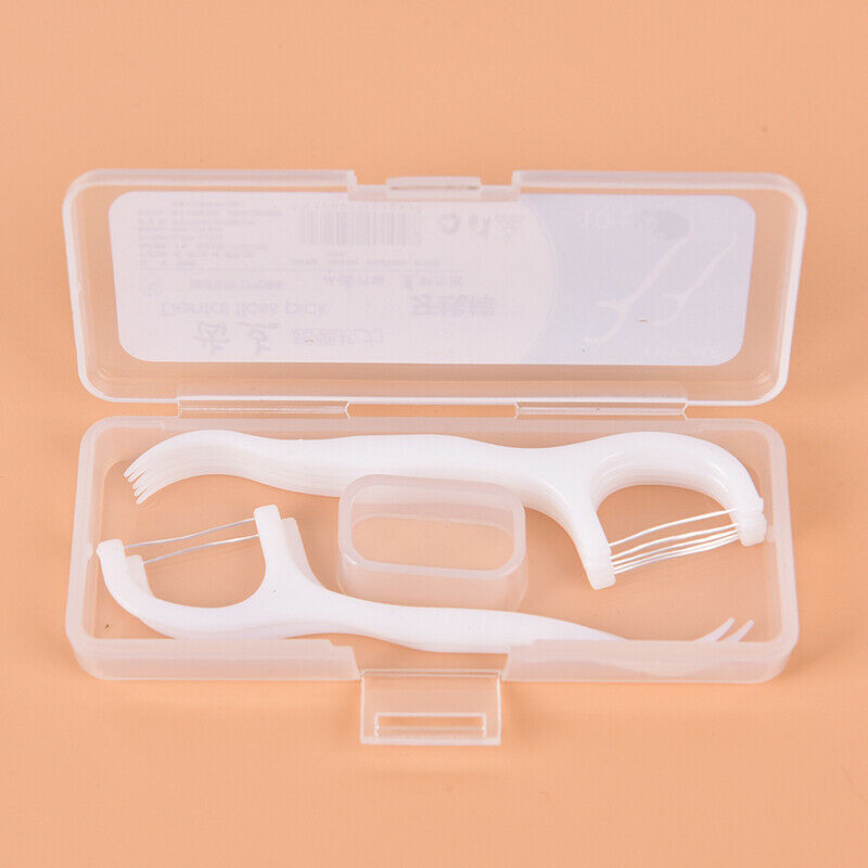 10Pcs/box Dental Floss Flosser Picks Teeth Toothpick Stick Tooth Clean Oral C Nw