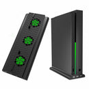 Vertical Stand With Cooling Fan For Xbox One X, Console Holder Cooler With
