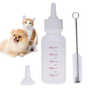 Puppy Kitten Feeding Bottle Nursing Water Milk Feeder w/ Cleaning Brush
