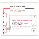 13S 48V 15A Li-Ion Lipolymer Battery Protection Board BMS PCB Board with He L2Q1