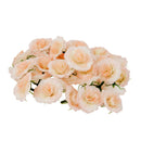 50Pcs Artificial Silk Rose Flower Heads Bulk Bride Wedding Party Decor Pink