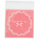 100 PCS Lovely Cute Bowknot OPP Self Adhesive Cookie Bakery Candy Biscuit R