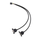 New 9 Pin to Dual USB 2.0 Type A Female Header Adapter Cable Motherboard M&