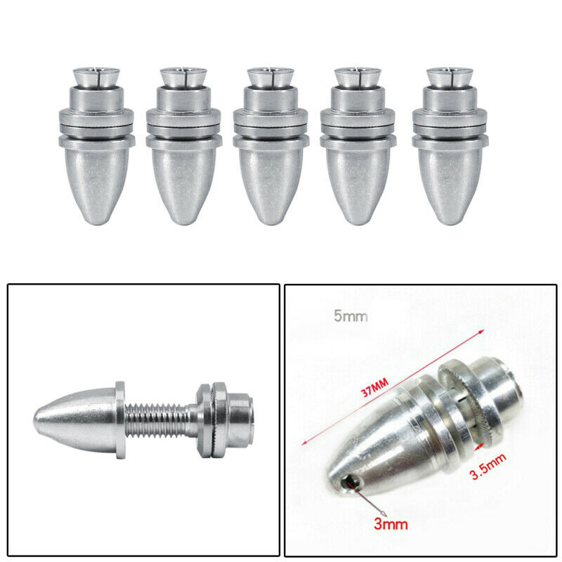 5pcs 5mm RC Aluminum Bullet Prop Propeller Adapter Holder for Brushless czx