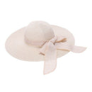 Fashion Women Sun Hats Hand Made Straw Hat Female Ribbon Bow-Knot Wide Brim