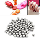 100 1/8" Inch Mixing Agitator Stainless Steel Nail Polish Balls Nail Makeup