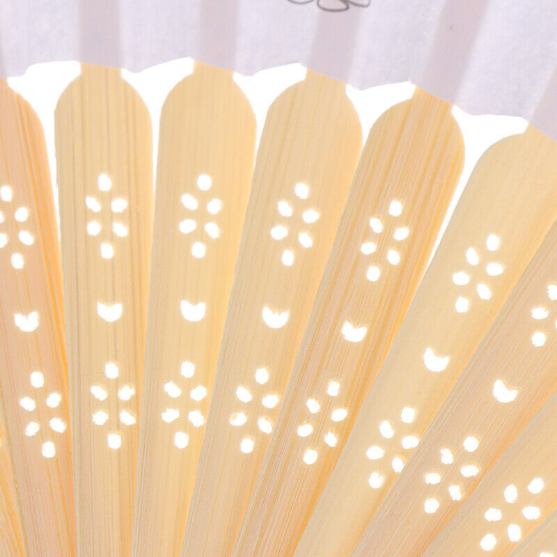 1Pc Kids DIY drawing toys craft blank paper hand fan children painting toysOZ