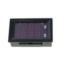 Blue Red LED Amp Dual Digital Volt Meter Gauge + DC 100V 10A Voltmeter Ammeter