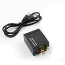 Digital Optical Coaxial Toslink to Analog RCA L/R Audio Converter Adapter --