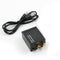 Digital Optical Coaxial Toslink to Analog RCA L/R Audio Converter Adapter --
