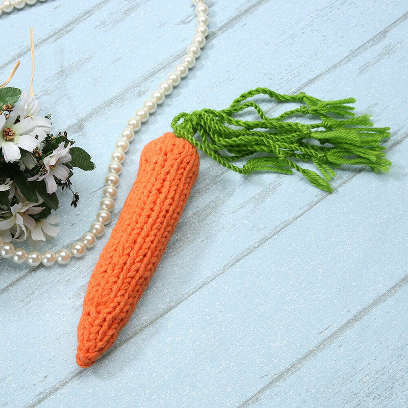 Children Manual Carrot Wool Knitted Photography Photo Props