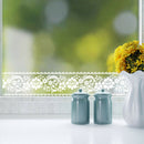10cm*10m Lace Flower Wall Stickers Waterproof Adhesive Window Glass Home asd