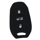 Silicone Keyless Entry Car Remote Fob Key Fob Bag Holder Case Smart 3 Buttons
