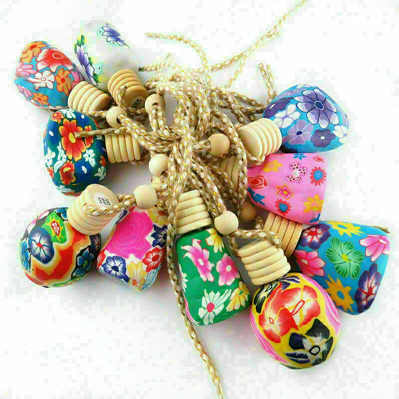 1Pc 12ml Empty Hanging Perfume Essential Oil Bottle Car On Roller-2017 N4A9 X8Z3