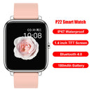 P22 Smart Watch Blood Pressure Heart Rate Monitor Sport Smartwatch (Pink)