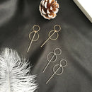 Fashion Earrings Punk Simple Long Section Tassel Pendant Size Circle Earrin
