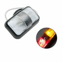 2Pcs 2.3Inch Amber/Red Led Piranha Side Marker Fender Light 2 Diodes Cleara