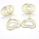 Mini Heart Shape Place Card Memo Holder Picture Stand Note Clip for Wedding A9R8