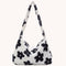 Animal Pattern Shoulder Underarm Bag Women Plush Top-handle Handbag (1)