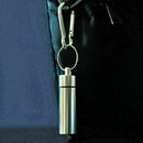 Keyring Tablets Medicine .Container Pill Box Aluminium Hol Key Drug Chain G B0Q7