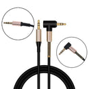 3.5mm Male to male aux cable cord L right angle car audio headphone jack Tw