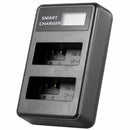 1X(Lp-E8 Usb Lcd Display Dual Port Battery Charger For Eos 550D/600D/650D/7