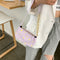 Daisy Handbag Women PU Leather Elegant Shoulder Underarm Totes Bag (Purple)