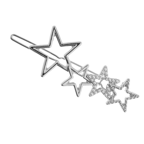 4x Hairpin Clip Snap Clip Barrette Zipper Clip