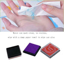 20 Colors Children Square Stamp Inkpad Finger Painting Tool DIY Accessories