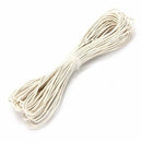 10m wax band wax cord chaplet wax yarn waxed cotton 1.5mm Beige T9I3