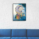 5D DIY Special Shaped Diamond Painting Wolf Cross Stitch Mosaic Craft Kits