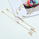 European And American Fashion Jewelry Fashion Leaf Bracelet Bracelet Women'