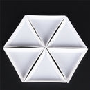 10PCS Equilateral Triangle Plate For Jewelry  Storage Environmental Plastic BX