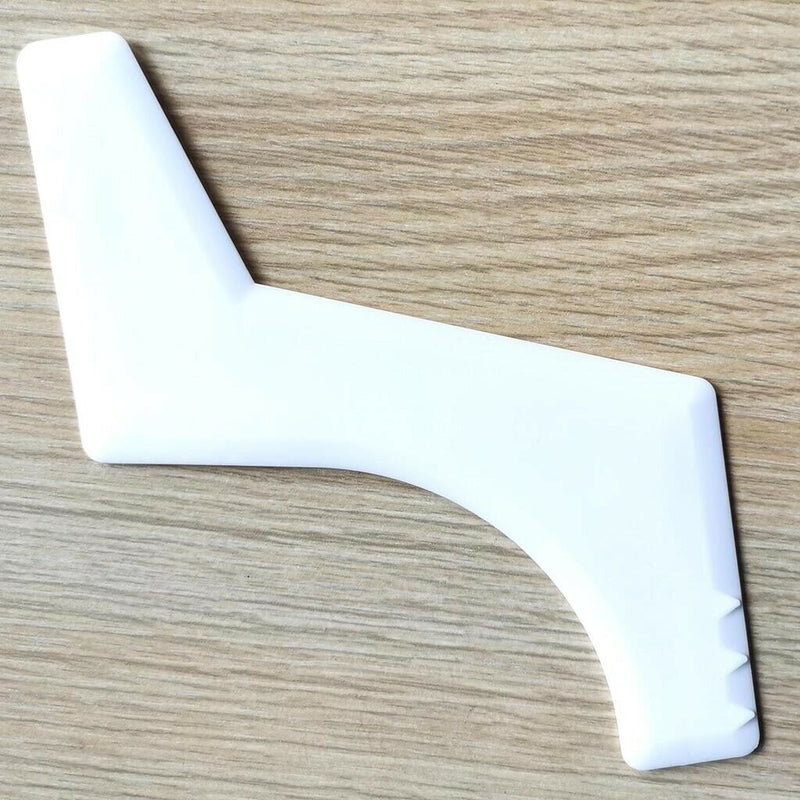 Neckline Beard Shaping Template Shaper Trimming Comb Guide Shaving Kit White