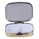 2Grid MoisturJCroof Metal Folding Pill Case Medicine Storage Organizer Contai 3C