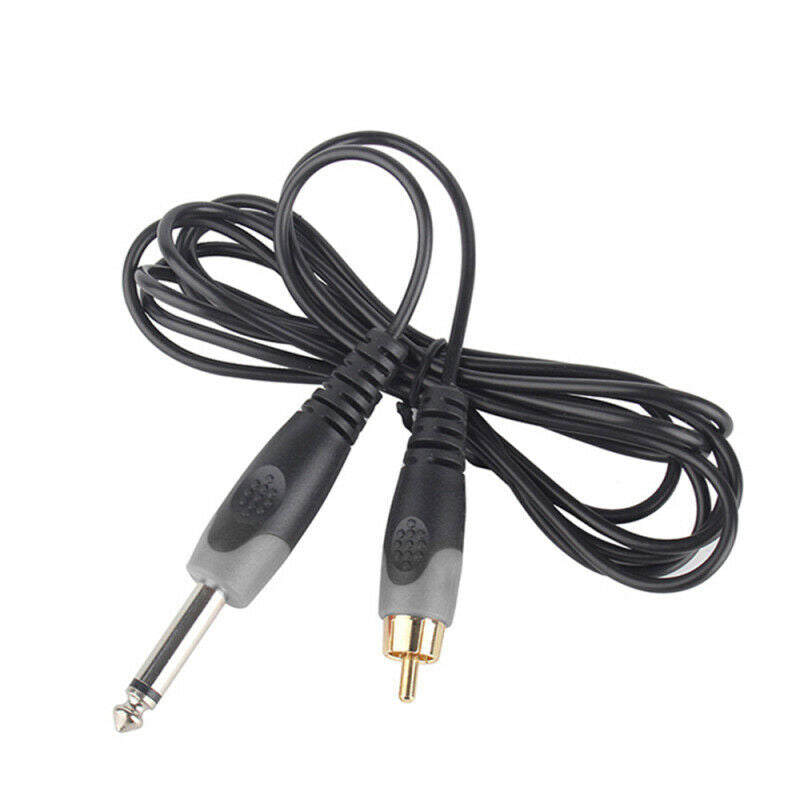 2.25 meters Tattoo Clip Hook Line with Curved Head RCA Plug for Tattoo Machine