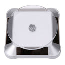 New Solar Showcase 360 Turntable Rotating Jewelry Watch Ring Display Stand