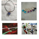 20x Chic Accessories Glass Ball Charms Beaded Pendant DIY Jewelry Craft Gift