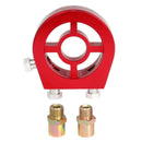 M20X1.5 Oil Filter Temp Pressure Cooler Gauge Sandwich Plate Adapter Sensor Red
